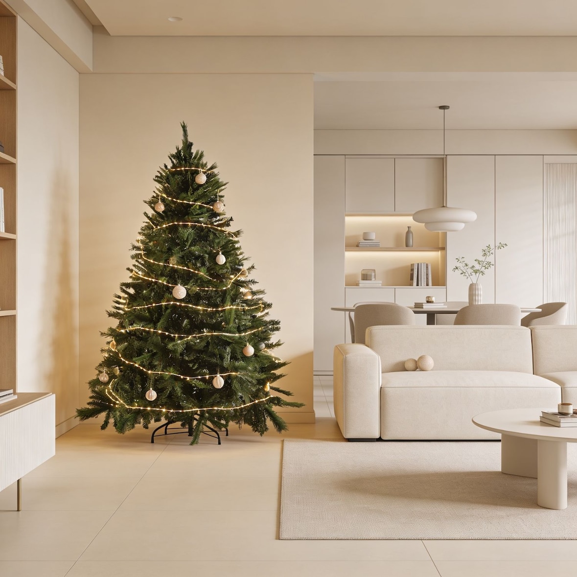 Arbol de Navidad Artificial NATURING MONDE GREENLUXE 200 cm. Mixto PVC/Aguja dura. 1235 ramas, con soporte.