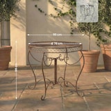 thumbnail of Mesa de jardin Sheela Marrón antiguo