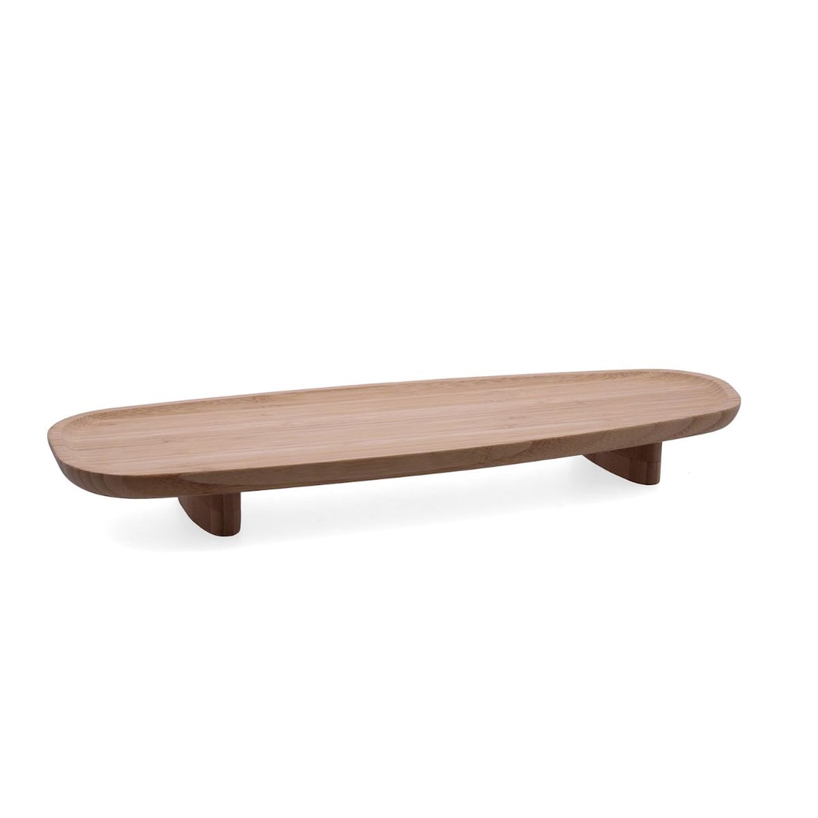 Bidasoa Bambu Planche de Service en Bambou avec Pied 45X15,5X4,8Cm