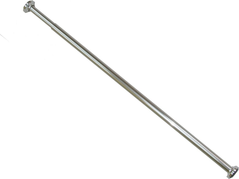 Alu Duschvorhangstange Teleskopstange von 70 bis 120 cm Chrom glänzend ohne Bohren für Duschvorhang