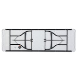 thumbnail of Mesa rectangular patas plegables blanco efecto granito Lifetime 244x76x74 cm