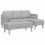 thumbnail of vidaXL Sofa Set mit Kissen 2 pcs Wolkengrau Polyester