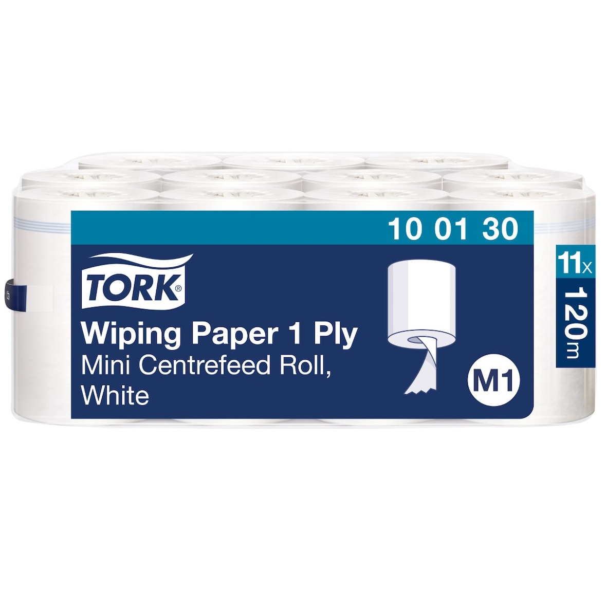 TORK | Papel de Secado Mini en Rollo Blanco M1 (cod.100130) - Saco 11 ud