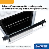 thumbnail of Exquisit ECM 8-4.1 BZ Elektro-Standherd | Ober-/Unterhitze | Grill | Heißluft | Multifunktion | Backofen-Volumen: 47 l | EEK:  A | Weiß