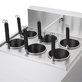thumbnail of VERTES Gastro Cuocipasta con supporto Cuocipasta in acciaio inox, elettrico, 3x 1700 Watt, 3 vasche di cottura separate da 14 litri ciascuna