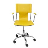 thumbnail of Bogarra Silla  con brazos fijos, y giratoria 360º similpiel color amarilla