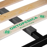 thumbnail of Rete letto ortopedica singola 90x200 in metallo a doghe flessibili in legno di faggio, per letto singolo una piazza - Comprarredo