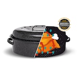 thumbnail of Graniteware - Cocotte Roaster en acier émaillé + Livre de recette – Grand format