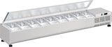 thumbnail of Zutatenkühlschrank mit deckel mit 9 gn 1/3-150 behältern - 2000x395x280 mm - 160 W 230/1V - 791320CT Eurast