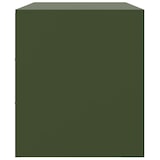thumbnail of vidaXL TV-Schrank Olivgrün 99x39x44 cm Stahl