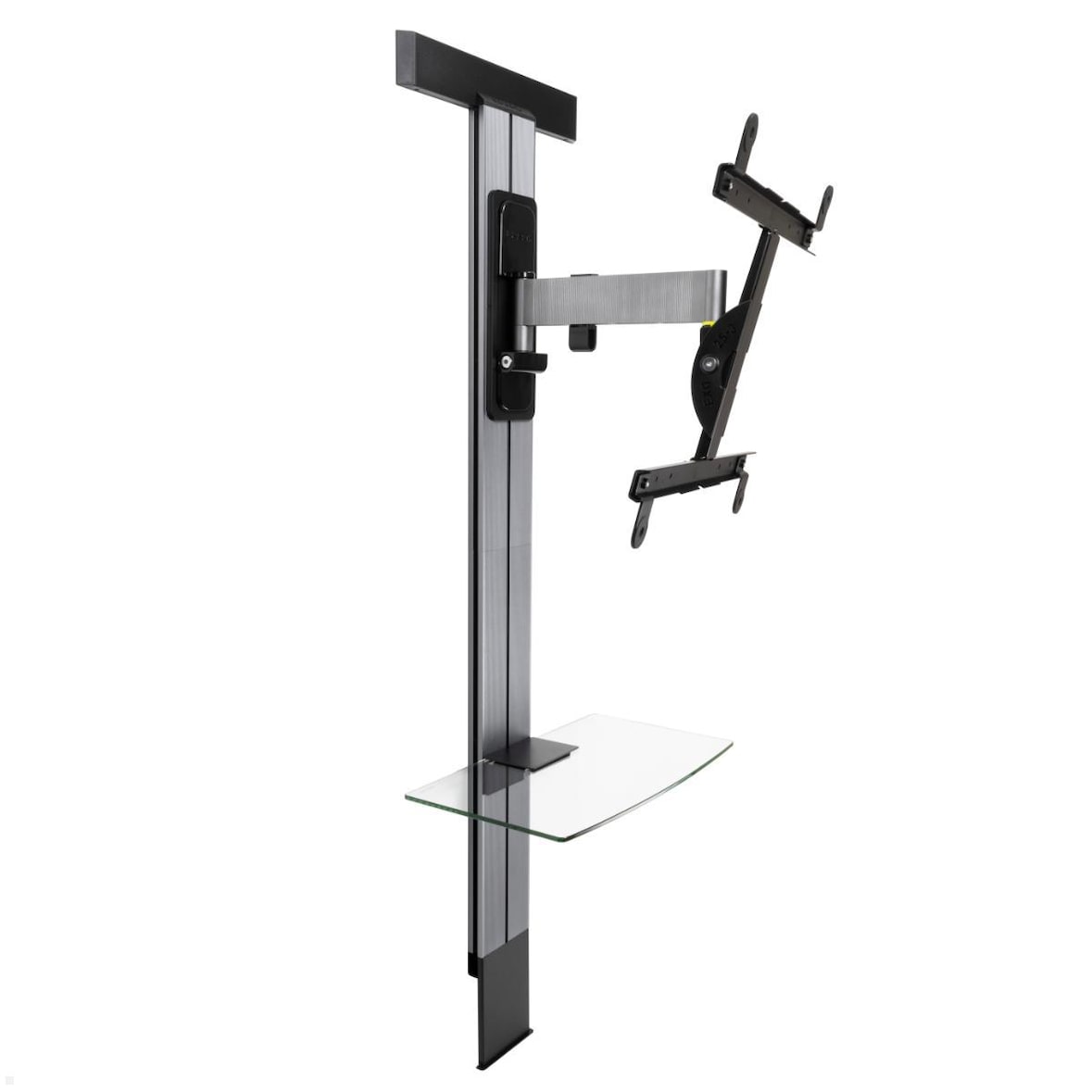 Erard EXOSTAND 400 TV Wandhalterung bis 65 Zoll mit Glasablage, Rigips
