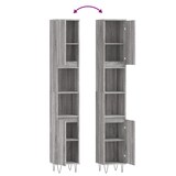 thumbnail of vidaXL Badschrank Grau Sonoma 30x30x190 cm Holzwerkstoff