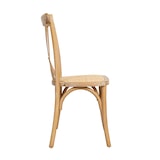 thumbnail of Biscottini Silla de madera 88x42x44 cm | Apilable | Ratán y madera para cocina, comedor y jardín | Estilo Thonet vintage