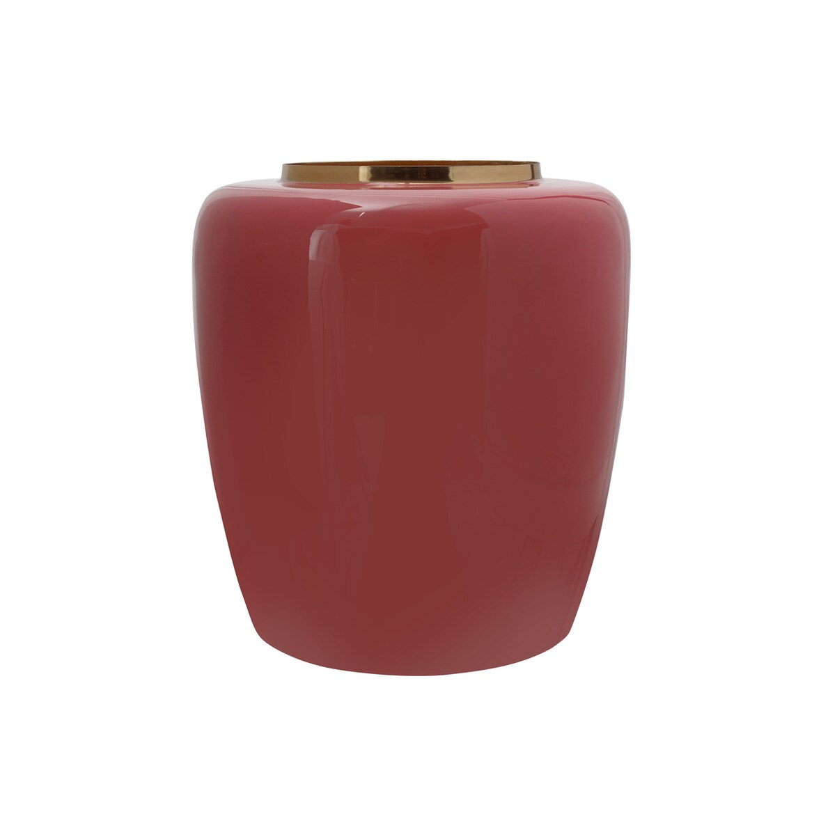 Vase Delmare 100 Coral / Gold