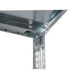 thumbnail of Anbauregal, Büro-Fachbodenregal Schraubsystem MULTIplus150, 2000 x 1000 x 600 mm (HxBxT), 6 Fachböden, verzinkt, mit Mittelanschag