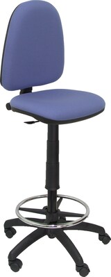thumbnail of Ayna Stool Banco com mecanismo de contacto permanente e anel de apoio para os pés em tecido BALI, cor azul claro.