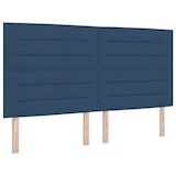 thumbnail of vidaXL Boxspringbett mit Matratze mit Kopfteil Blau 180 x 200 cm Stoff