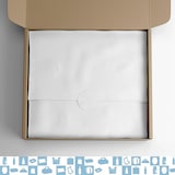 thumbnail of Papel de seda blanco 50x75 cm – Pack 100 hojas para regalos, floristería, pompones, decoración artesanal y embalajes