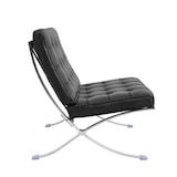 thumbnail of MF - Silla de Diseño Modelo BARNA (T), Fabricado en Acero inoxidable, Similpiel Negra. 76 x 77 x 82 cm