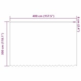 thumbnail of vidaXL Spitzenvorhang mit Vorhängen Weiß 400 x 300 cm Polyester
