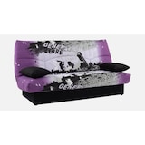 thumbnail of Banquette clic-clac - 3 places – Coton Parcours Mauve– 190 x 92 x 96 cm – DREAM CONFORTEAM