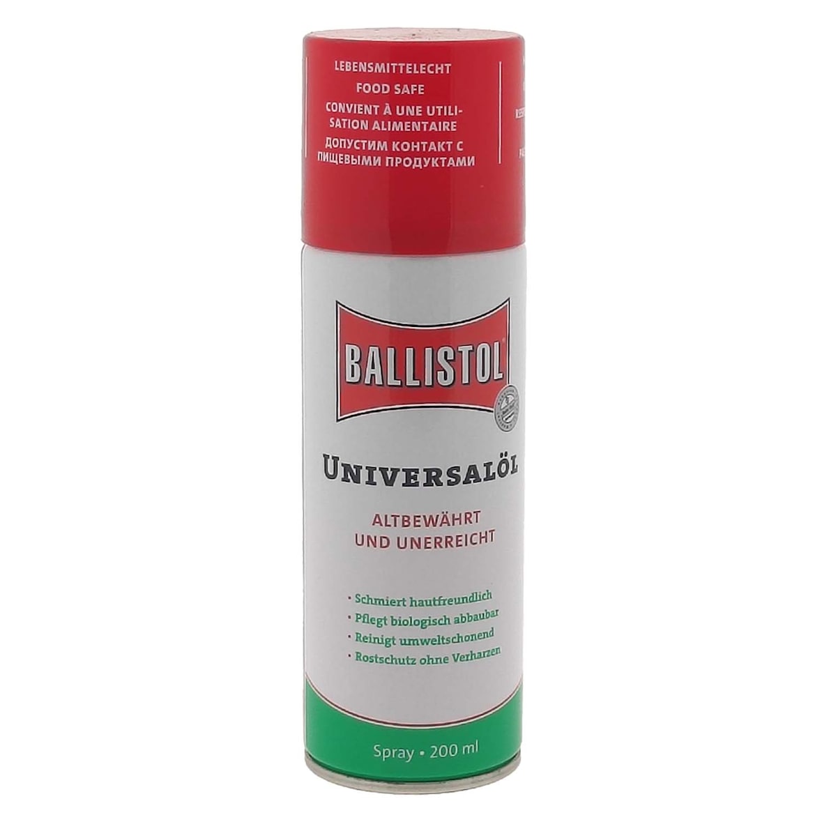 Ballistol Universalöl-Spray 200 ml Allzwecköl silikonfrei Rostlöser Allround-Öl Hautpflege Universalöl Ballistol