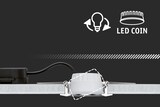 thumbnail of Paulmann Spot encastré LED Smart Home Zigbee 3.0 Nova Plus Coin  orientable  rond 84mm 50° Coin 5,2W 400lm 230V gradable RGBW+ Acier brossé 92964