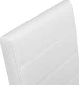 thumbnail of tectake Lot de 8 chaises Rembourrées en cuir synthétique ergonomique blanc - 404128