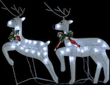 thumbnail of vidaXL Rentier mit Schlitten Weihnachtsdekoration 140LEDs Outdoor Weiß