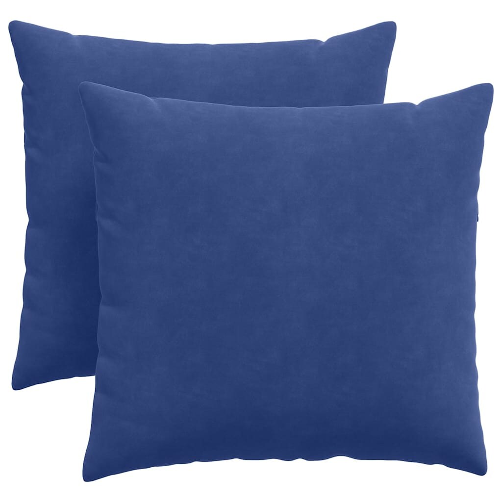 vidaXL Sofakissen 2 pcs Polizeiblau 45 x 45 cm Cordstoff