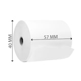 thumbnail of Bobine de papier thermique pour TPE 57X40X12 mm par 50 rouleaux