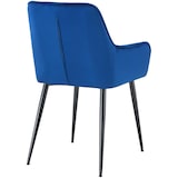 thumbnail of Funda de terciopelo para silla de comedor Ferndale Azul oscuro