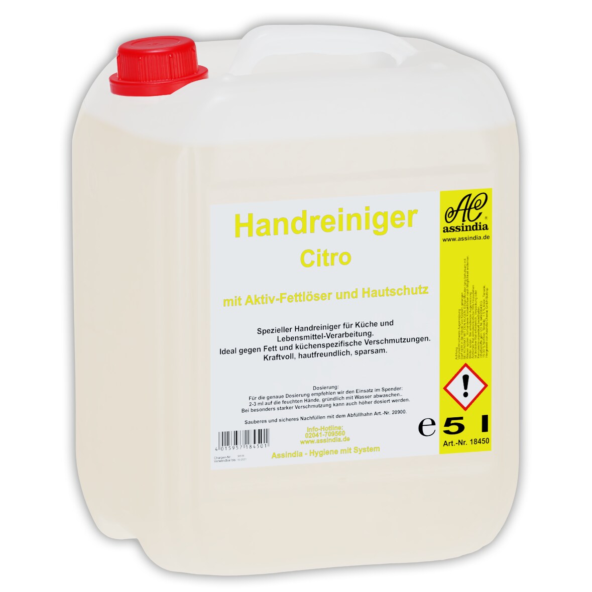 Assindia Handreiniger Citro mit Fettlösekraft 5l