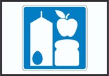 thumbnail of Shop Schild mit Symbol A3 Rückseite selbstklebend