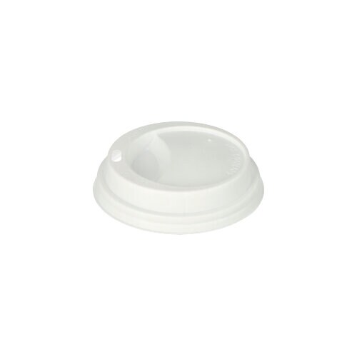1000 Dom-Deckel, PS `To Go` rund Ø 8 cm · 2 cm weiss