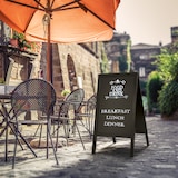 thumbnail of Securit® Duplo tableau de trottoir avec cadre en pin laqué