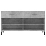 thumbnail of vidaXL Schuhbank Betongrau 102x35x55 cm Holzwerkstoff
