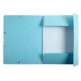 thumbnail of Exacompta 555662E 10x Karteikarten-Set mit Sammelmappe (3 Klappen, Gummizugverschluss) und 25 Karteikarten A5, kariert, Kollektion AquarelPastellblau