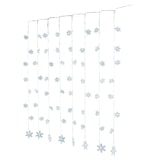 thumbnail of LED Lichtervorhang Schneeflocken 64 kaltweiße LED 1,2mx1m für Innen Weihnachten