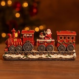 thumbnail of WellHome - Trem de Natal decorativo com locomotiva e 2 vagões, com luzes LED e móbiles 39x11x17cm