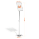 thumbnail of Cavalete de chão Durable com moldura A4