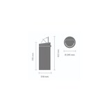 thumbnail of Brabantia Touch Bin, 30L Rund Kunststoff, Edelstahl Weiß