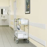 thumbnail of PROREGAL Wand-Schrammschutz aus hochwertigem Polyethylen | Zum Aufdübeln mit 6mm Senkkopfschrauben | HxBxT 15x206x1cm | Weiß