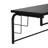 thumbnail of Helloshop26 - Perchero de diseño de pared/mueble de recibidor con estante de almacenaje 110 x 30 x 27 cm negro 03_0010391