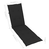 thumbnail of vidaXL Terrasstoelkussen (75+105)x50x3 cm zwart