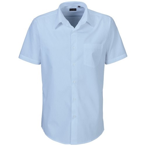 401 - Oberhemd halbarm : light blue 60% Baumwolle 40% Polyester 120 g/m² 52