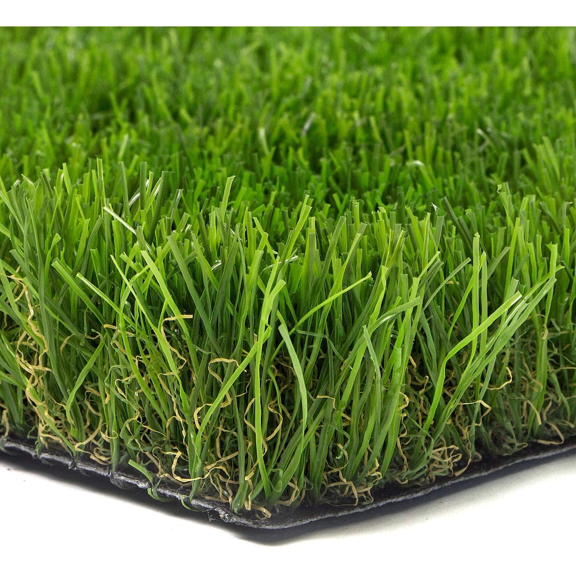 Prato Sintetico Manto Erboso Erba Finta Realistica Giardino 4 Sfumature di Colore Tappeto Erboso Sintetico Anti UV Atossico Drenante 50mm 1x10mt 10mq