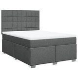 thumbnail of vidaXL Boxspringbett mit Matratze Dunkelgrau 160x200 cm Stoff