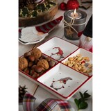 thumbnail of Excelsa set 6 porta t-light Gnomo vetro 7xH8x7 cm rosso e argento