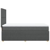 thumbnail of vidaXL Boxspringbett mit Matratze Dunkelgrau 100x200 cm Stoff